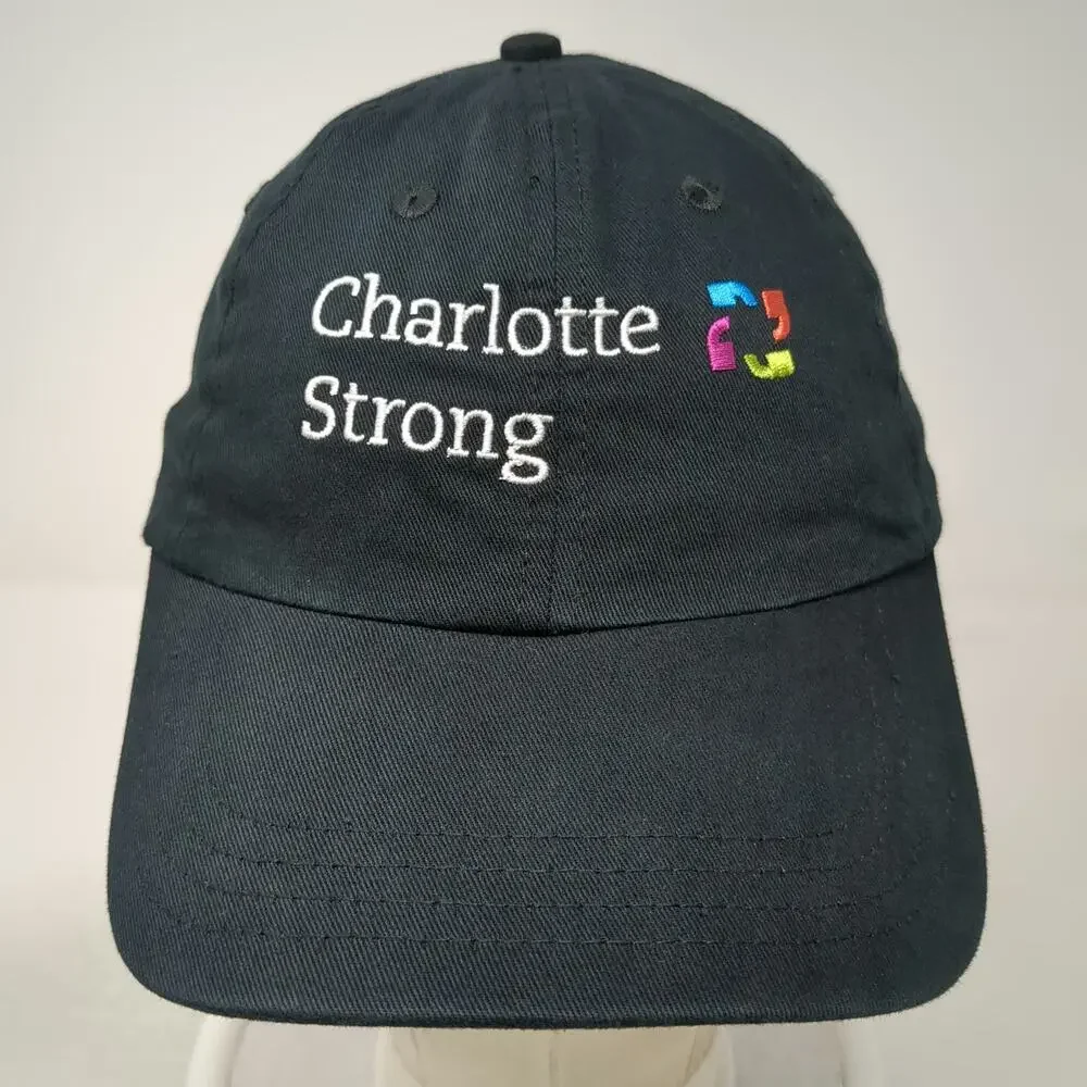 Cap America Black One Size Baseball Cap Hartford HealthCare Charlotte Strong Hat